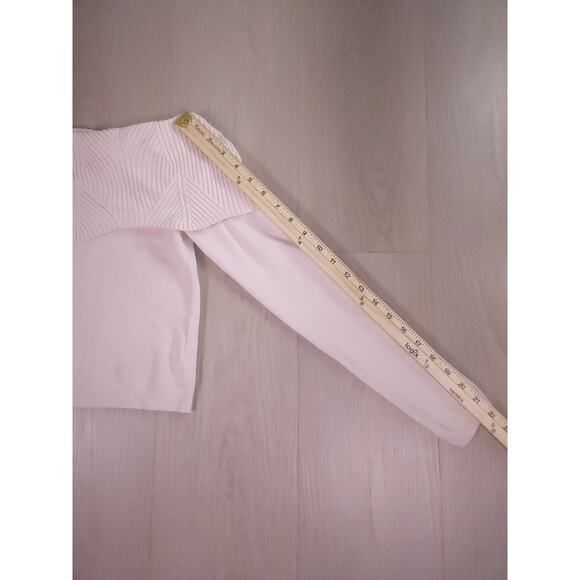 Marciano Off-the-Shoulder Ribbed Foldover Sweater Top – Size S - Picture 9 of 10